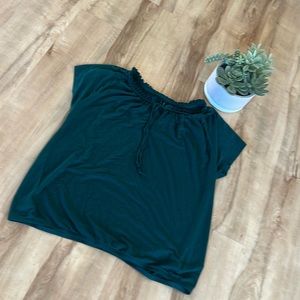 Loft detailed neck tee
